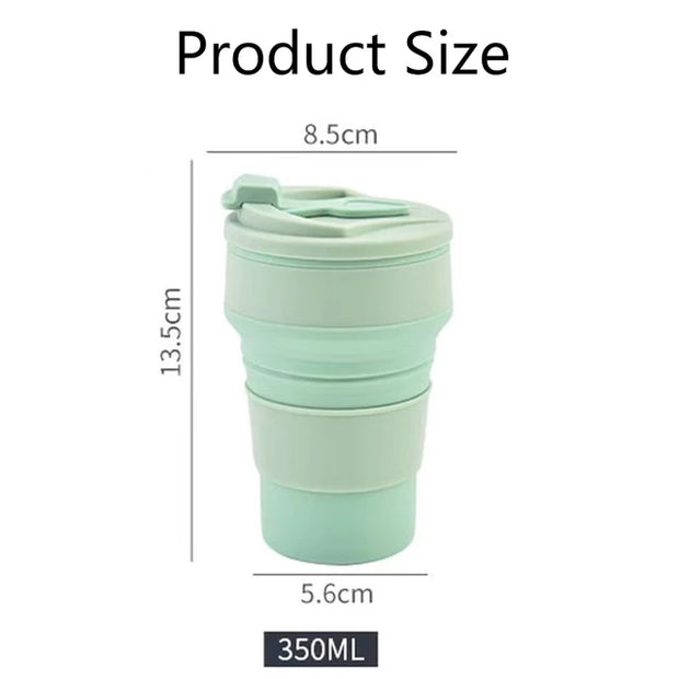 Silicone Folding Coffee Cups, Outdoors Travel Drinking Mug