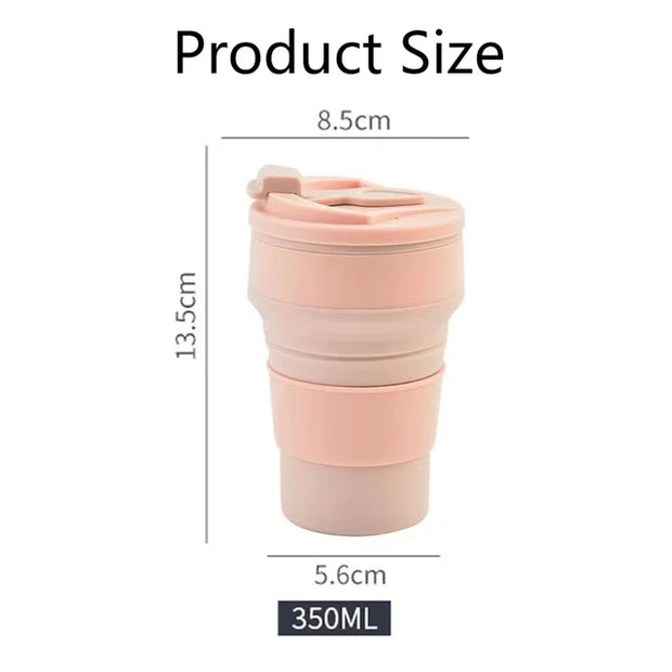Silicone Folding Coffee Cups, Outdoors Travel Drinking Mug