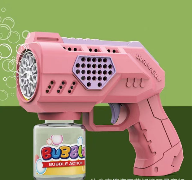 Automatic Light Up Bubble Blower Machine Bubble Gun Automatic Bubble Machine  For Boys Girls Kids Party Wedding Garden