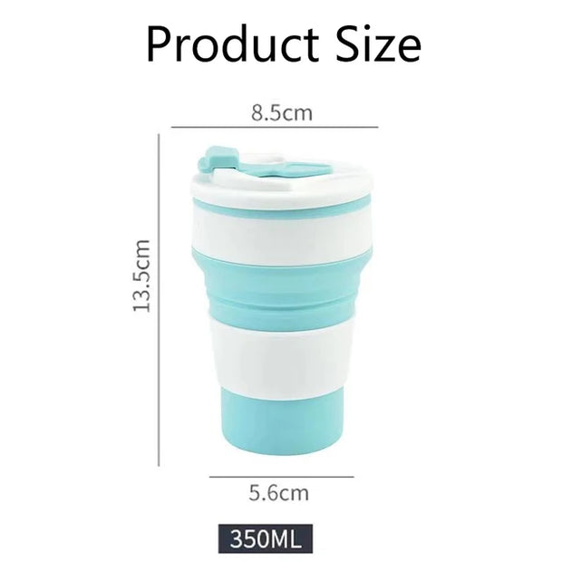 Silicone Folding Coffee Cups, Outdoors Travel Drinking Mug